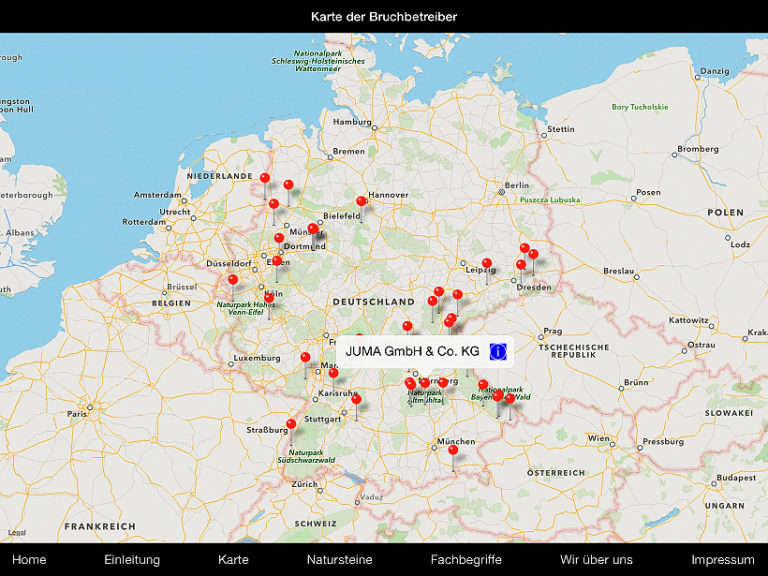 Kostenlose App "Natursteine aus Deutschland" - steinkultur.eu